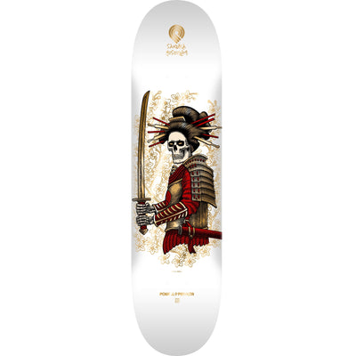 Powell Peralta Yosozumi Onna-Bugeisha Skateboard Deck - 8.25″ White/Gold Foil - X747X