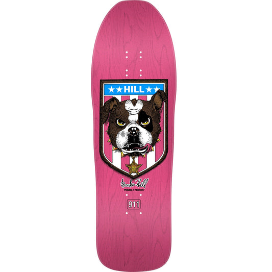 Powell Peralta Frankie Hill Bulldog Skateboard Deck - 10″ Pink Stain