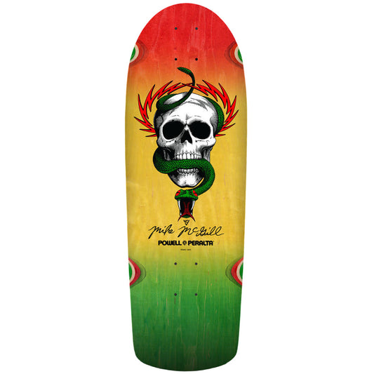 Powell Peralta McGill Skull & Snake Skateboard Deck - 10″ Rasta Fade **PRE-ORDER**
