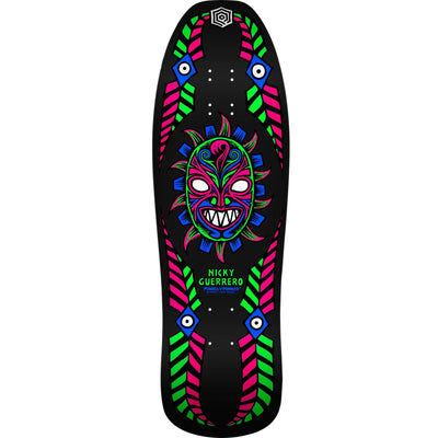 Powell Peralta Nicky Guerrero Mask Skateboard Deck - 10″ Blacklight - X747X
