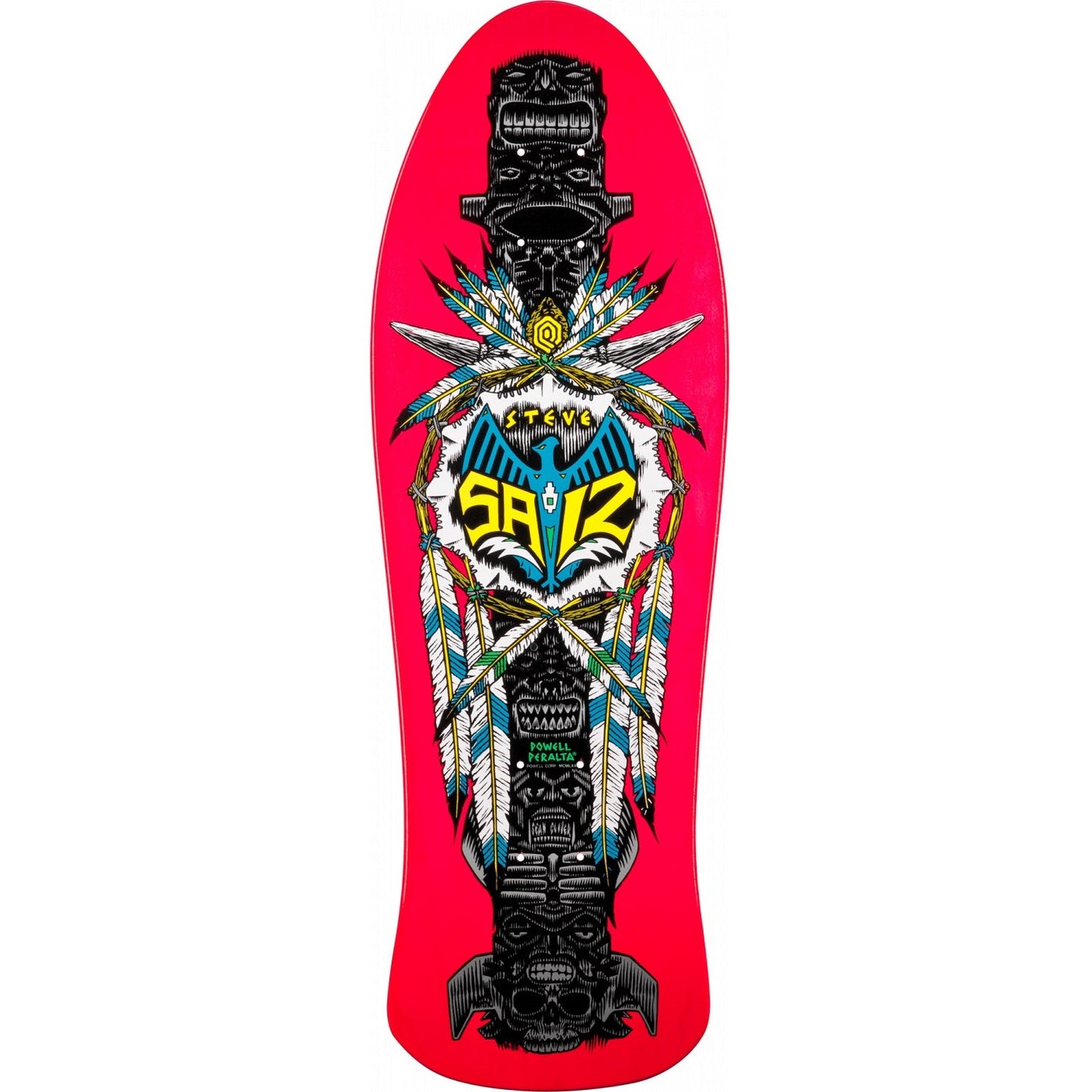 Powell Peralta Steve Saiz Totem Skateboard Deck - 10″ Pink