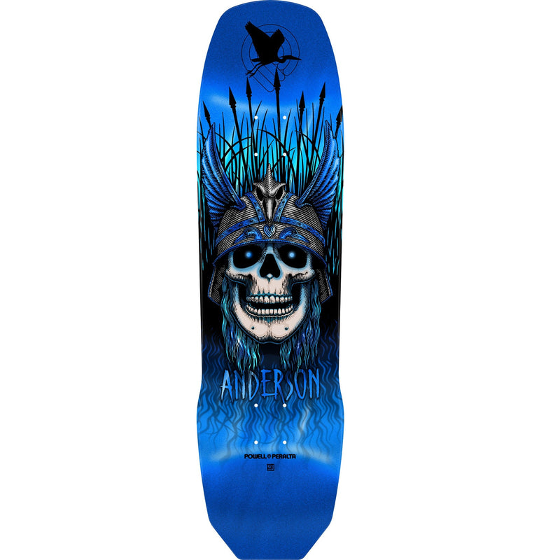 Powell Peralta Pro Andy Anderson Heron 7-Ply Maple Skateboard Deck - 8.45″ Blue Foil **PRE-ORDER** - X747X
