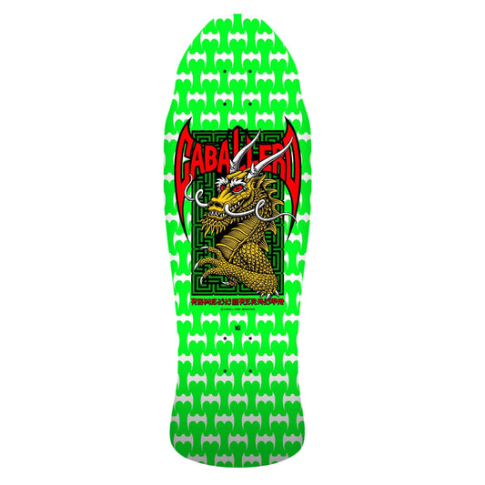 Powell Peralta Steve Caballero Street Skateboard Deck  9.625″ Green/White