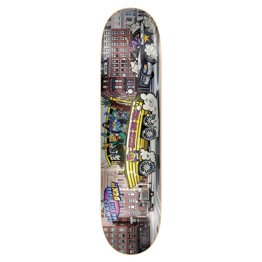 DGK Hood Tours Mazzari Twin Tail Skateboard Deck - 8.25″ Multi