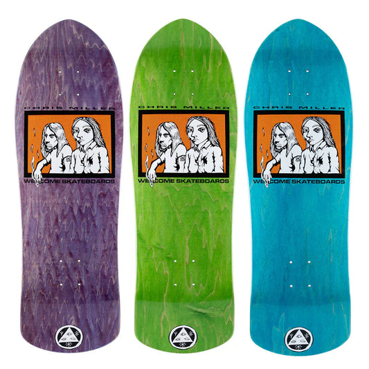 Welcome Chris Miller Couple on Crossbone Deck  - 10″ Various Stains