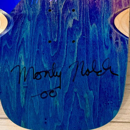 Monty Nolder Stripes ONE OF A KIND, HAND-PAINTED & AUTOGRPAHED Deck 10"x30" (1 of 1)