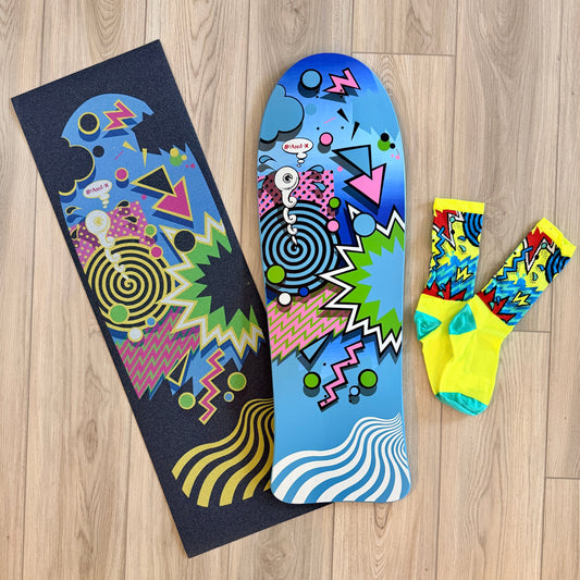 Weirdo COMBO-PACK Grip, Socks & Hand-Painted Deck 10”x31”