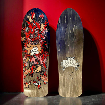 Monty Nolder BBC Exploded Bulldog (#3) Limited Edition Deck 10.2"x32" HAND-PAINTED (1 of 20) - X747X