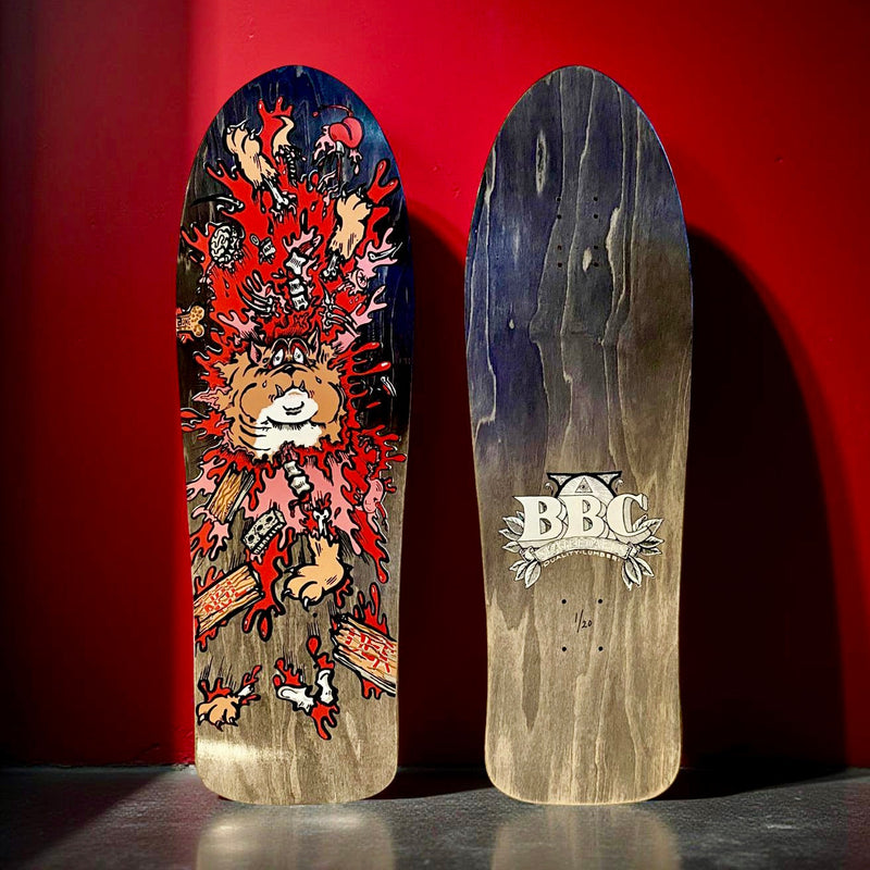 Monty Nolder BBC Exploded Bulldog (#3) Limited Edition Deck 10.2"x32" HAND-PAINTED (1 of 20) - X747X