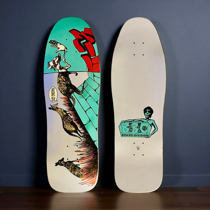 Jeff Phillips Kangaroos Limited Edition BBC Deck, HAND-PAINTED METALLIC 10"x31" (1 of 5)