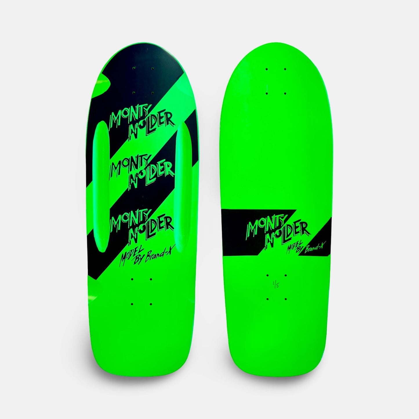 Monty Nolder STRIPES Limited Edition ROUTED Deck 10”x30” HAND-PAINTED (1 of 5)