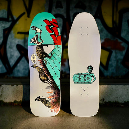 Jeff Phillips Kangaroos Limited Edition BBC Deck, HAND-PAINTED METALLIC 10"x31" (1 of 5)