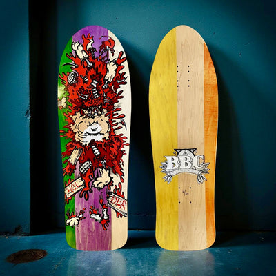 Monty Nolder BBC Exploded Bulldog (#3) Limited Edition Deck 10.2"x32" HAND-PAINTED (1 of 20) - X747X