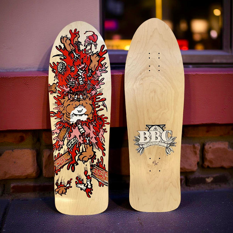 Monty Nolder BBC Exploded Bulldog (#3) Limited Edition Deck 10.2"x32" HAND-PAINTED (1 of 15) - X747X