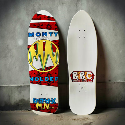 Monty Nolder BBC Limited Edition Deck 9.5"x32" HAND PAINTED (1 of 10) - AUTOGRAPHED - X747X