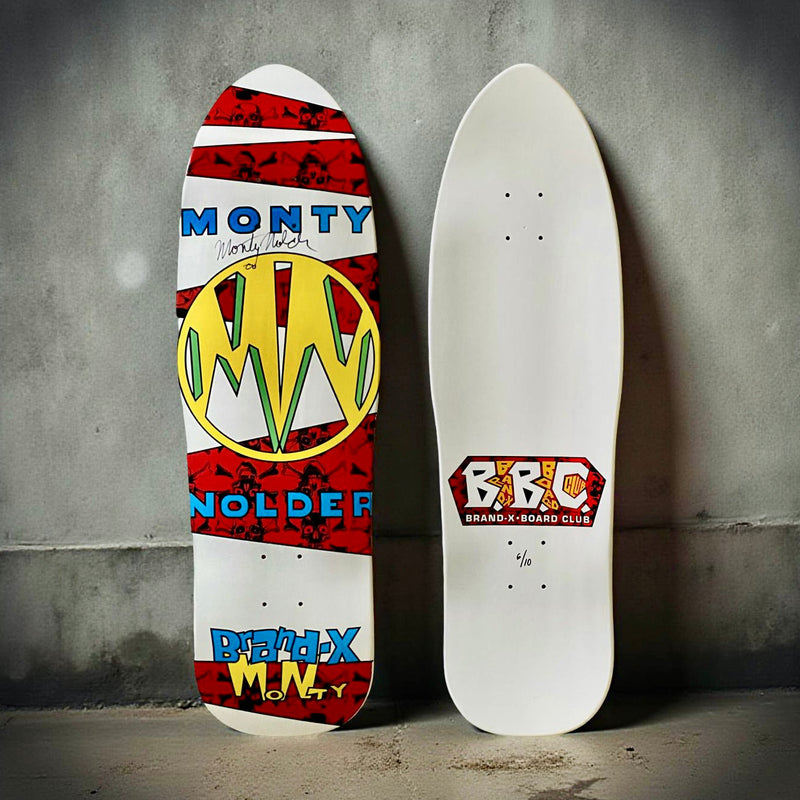 Monty Nolder BBC Limited Edition Deck 9.5"x32" HAND PAINTED (1 of 10) - AUTOGRAPHED - X747X