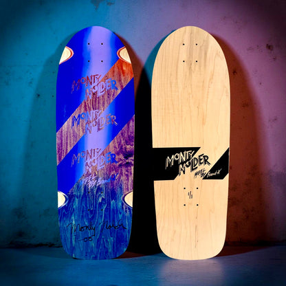 Monty Nolder Stripes ONE OF A KIND, HAND-PAINTED & AUTOGRPAHED Deck 10"x30" (1 of 1)