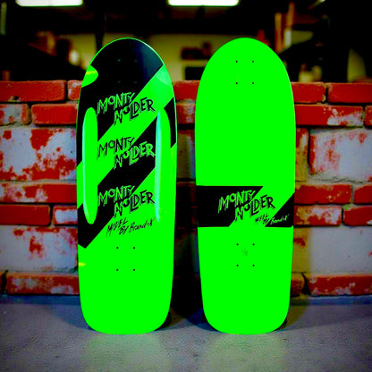 Monty Nolder STRIPES Limited Edition ROUTED Deck 10”x30” HAND-PAINTED (1 of 5)