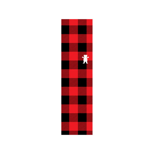 Grizzly Griptape Lumberjack Plaid Single Sheet - Red