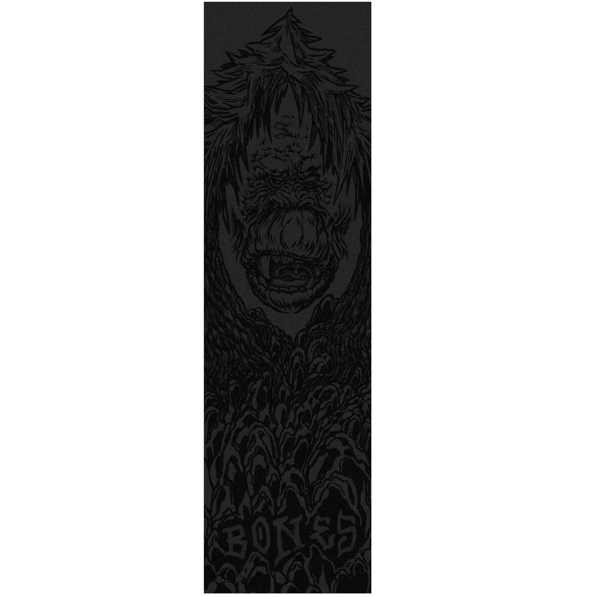 Bones Forest Face Single Sheet Griptape 9″x33″ - Black - X747X