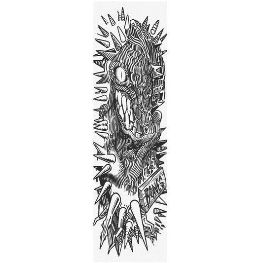 Bones Gritteeth Single Sheet Griptape 9″x33″ - White - X747X