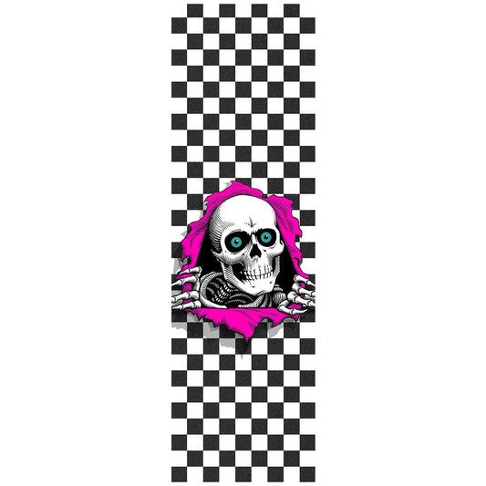 Powell Peralta Ripper Checker Griptape - 10.5"x33" White