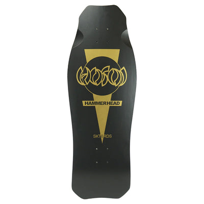 Hosoi Screened O.G. Hammerhead Skateboard Deck - 10.5″ Matte Black/Gold - X747X