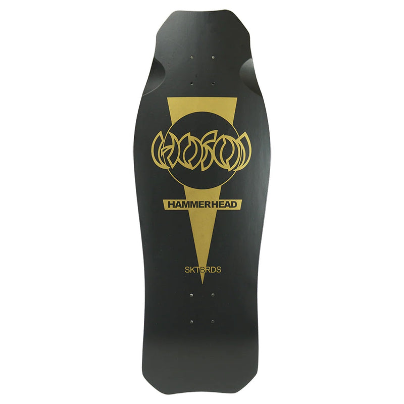 Hosoi Screened O.G. Hammerhead Skateboard Deck - 10.5″ Matte Black/Gold - X747X