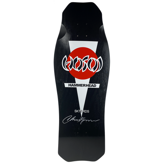 Hosoi Skateboards O.G. Hammerhead Black Signed 10.5" Skateboard Deck *Autographed - X747X