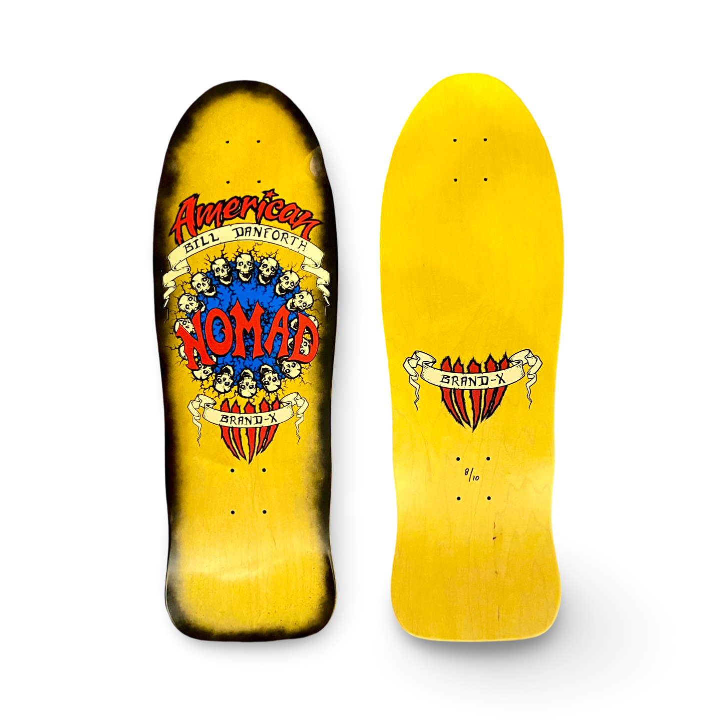 Bill Danforth Circle of Skulls 10”x30” Limited Edition, HAND PAINTED Deck - X747X
