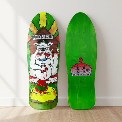 Monty Nolder BBC Bulldog (#1) LIMITED EDITION Deck 10.25"x31" HAND-PAINTED (1 of 9) - X747X