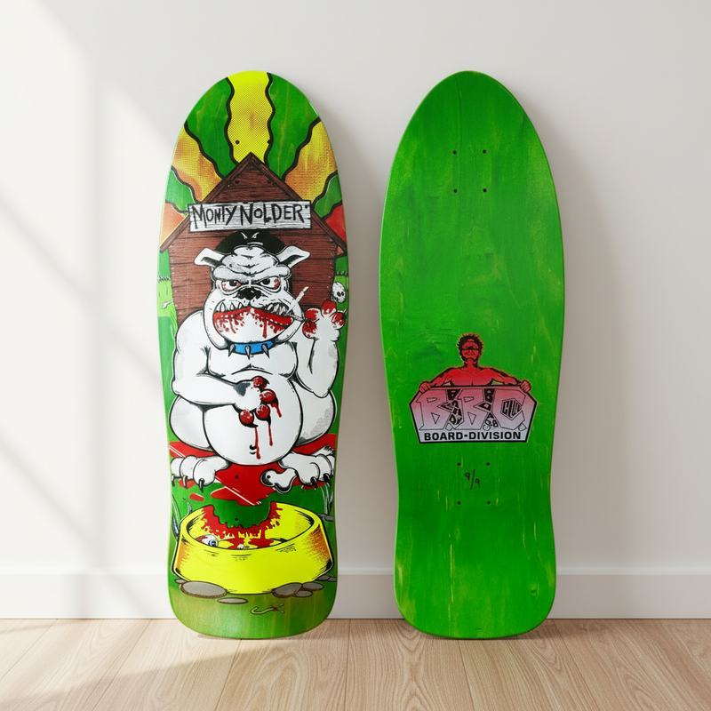 Monty Nolder BBC Bulldog (#1) LIMITED EDITION Deck 10.25"x31" HAND-PAINTED (1 of 9) - X747X