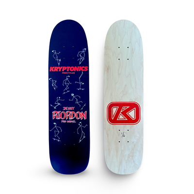 Denny Riordon Stick Man FREESTYLE Limited Edition Deck 7.3”x27.75” HAND PAINTED (1 of 6) AUTOGRAPHED - X747X