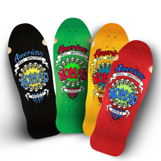 Bill Danforth Circle of Skulls 10”x30” Limited Edition, HAND PAINTED Deck - X747X