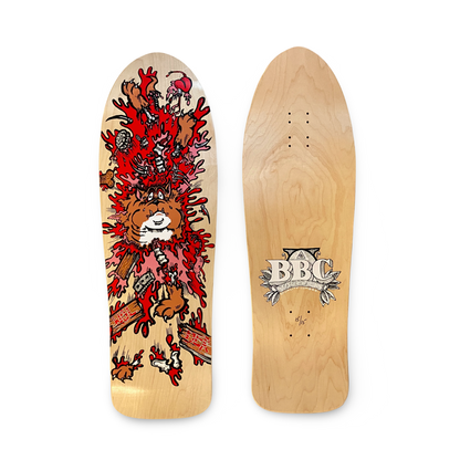 Monty Nolder BBC Exploded Bulldog (#3) Limited Edition Deck 10.2"x32" HAND-PAINTED (1 of 15)