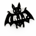 I R.I.P. Bat Sticker 3” - X747X