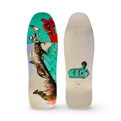 Jeff Phillips Kangaroos Limited Edition BBC Deck, HAND-PAINTED METALLIC 10"x31" (1 of 5)