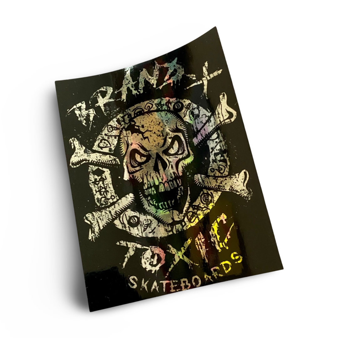Brand-X-Toxic Molder Metallic Sticker 4”