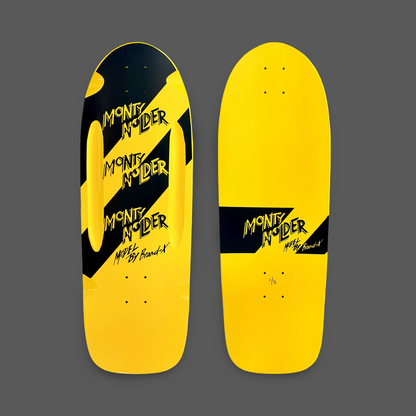 Monty Nolder STRIPES Limited Edition ROUTED Deck 10”x30” HAND-PAINTED (1 of 5)