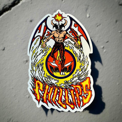 Jeff Phillips Devil Man Sticker 5" - X747X