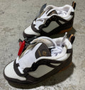Heelys Fleet Youth Skate Shoes - Dark Brown/White/Gold [Size 1] - X747X