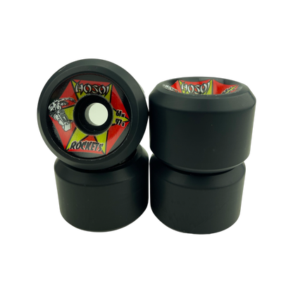 Hosoi Rockets 61mm 97A Black Skateboard Wheels