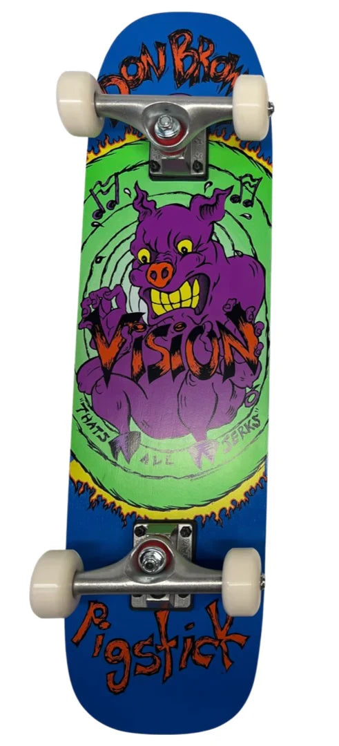 Vision Don Brown Pig Stick OG Reissue 7.25" Complete Skateboard - X747X