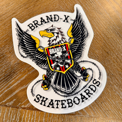 Brand-X EAGLE Sticker HUGE, CLEAR-BACK 6.7" - X747X