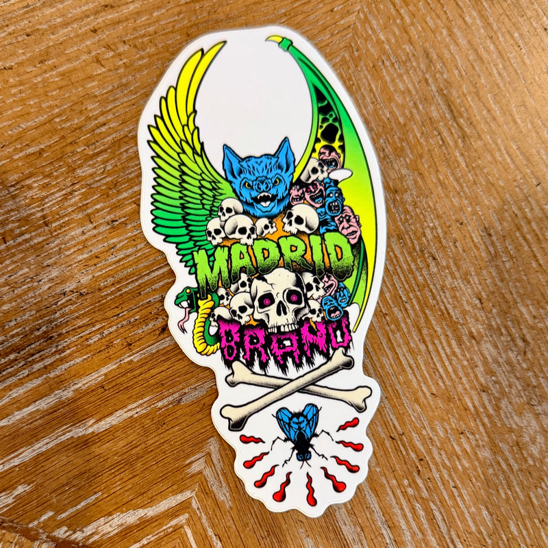 Brand-X-Madrid Collab BIG Sticker 5.5" - X747X