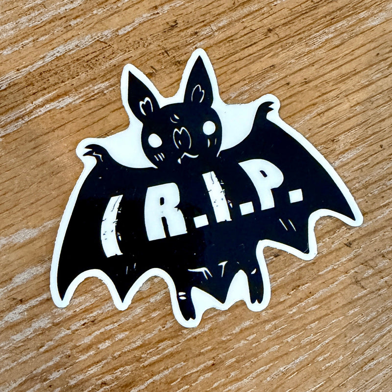 I R.I.P. Bat Sticker 3” - X747X