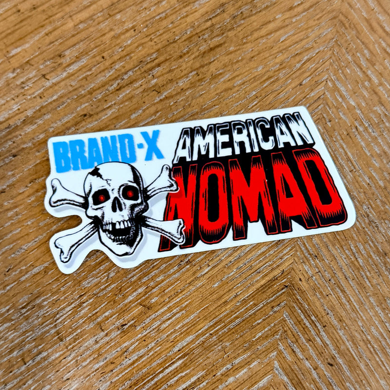 Brand-X-American Nomad USA Sticker 3.6” - X747X