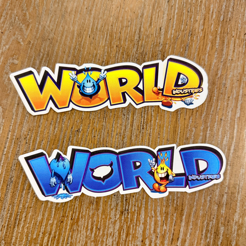 World Industries VINTAGE NOS Sticker 5.5” - X747X