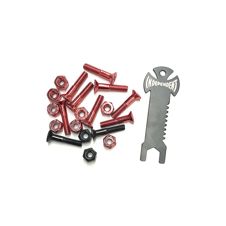 Independent Genuine Parts Cross Hardware With Tool 1″ Red/Black