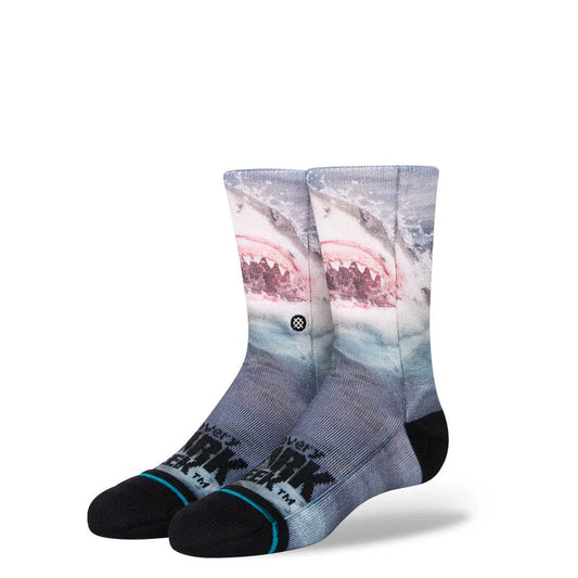 Stance Shark Week X Stance Kids Crew Socks - Blue